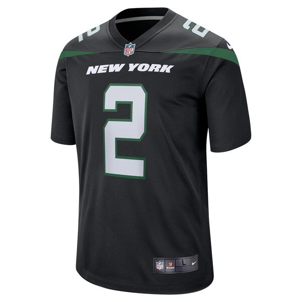 Zach Wilson New York Jets Nike Youth Game Jersey - Black/Green