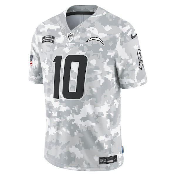 Justin Herbert Los Angeles Chargers Nike 2024 Salute to Service Limited Jersey - Arctic Camo