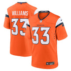 Javonte Williams Denver Broncos Nike Game Jersey - Orange