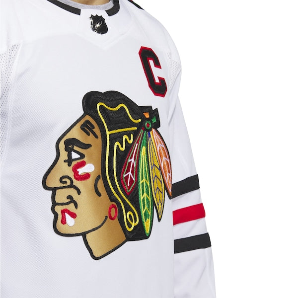 Jonathan Toews Chicago Blackhawks adidas Away Primegreen Authentic Pro Player Jersey - White/Red