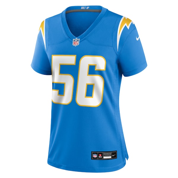 Kanai Mauga Los Angeles Chargers Nike Women's Team Game Jersey -  Powder Blue