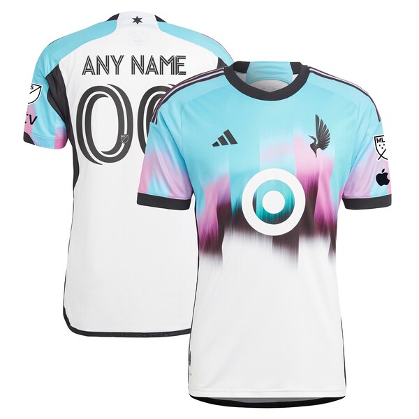 Minnesota United FC adidas 2024 The Northern Lights Kit Authentic Custom Jersey - White