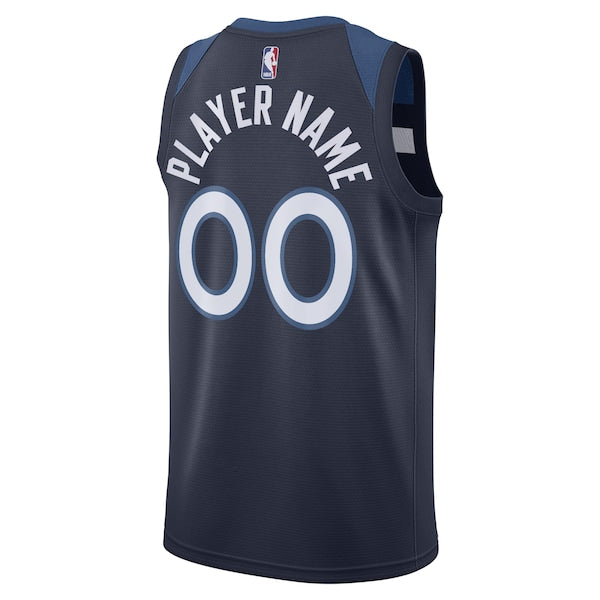 Minnesota Timberwolves Nike Swingman Custom Jersey Navy - Icon Edition