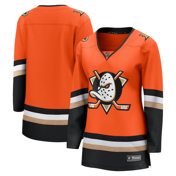Anaheim Ducks  Women's Home Breakaway Jersey - Orange