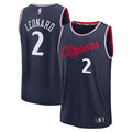 Kawhi Leonard LA Clippers  Fast Break Replica Player Jersey - Navy - Icon Edition