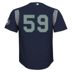 Felix Hernandez Seattle Mariners  Preschool Cooperstown Collection Batting Practice Jersey - Navy