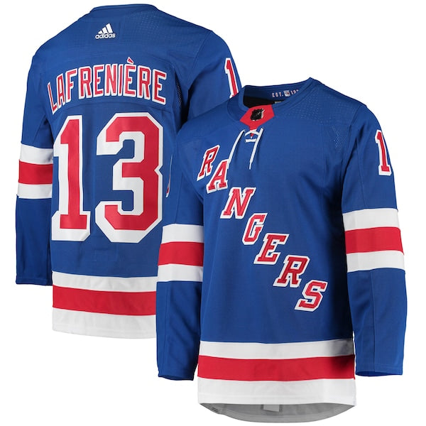 Alexis Lafreniere New York Rangers adidas Home Primegreen Authentic Player Jersey - Blue