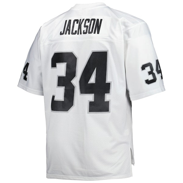 Bo Jackson Las Vegas Raiders Big & Tall 1988 Retired Player Replica Jersey - White/Black