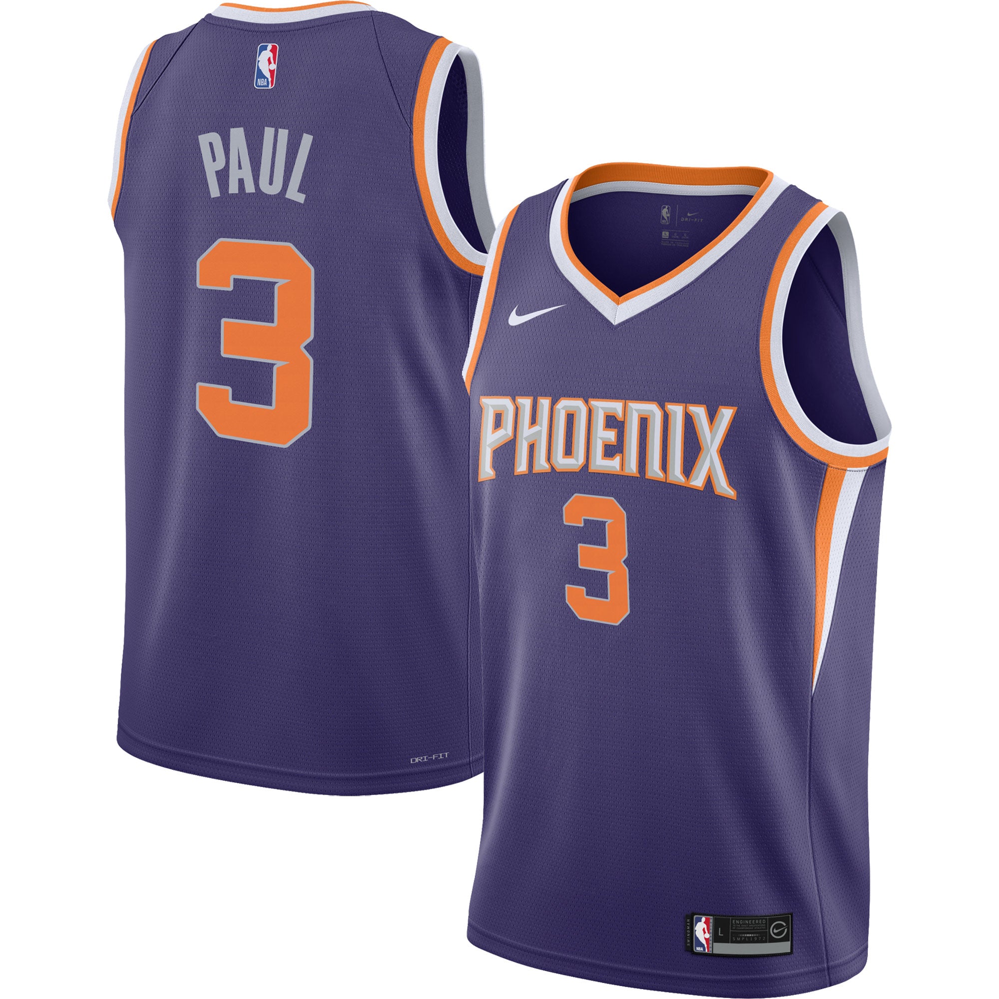 Chris Paul Phoenix Suns Nike Youth Swingman Jersey - Association Edition - White/Purple