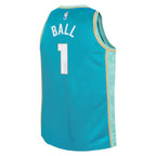 LaMelo Ball Charlotte Hornets Jordan Brand Youth  Swingman Replica Jersey - City Edition - Teal