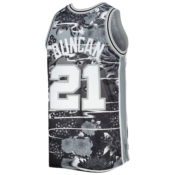 Tim Duncan San Antonio Spurs 1998/99 Hardwood Classics Lunar New Year Swingman Jersey - Silver