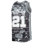 Tim Duncan San Antonio Spurs 1998/99 Hardwood Classics Lunar New Year Swingman Jersey - Silver