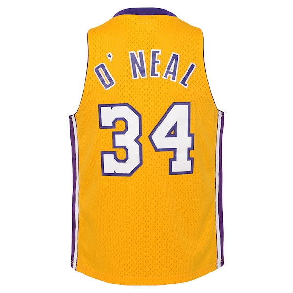 Shaquille O'Neal Los Angeles Lakers Youth 1999/00 Hardwood Classics Swingman Jersey - Gold