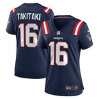 Sione Takitaki New England Patriots Nike Women's  Game Jersey -  Navy