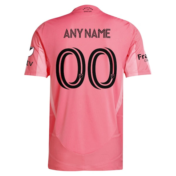 Inter Miami CF adidas 2025 Euforia Authentic Custom Jersey - Light Pink