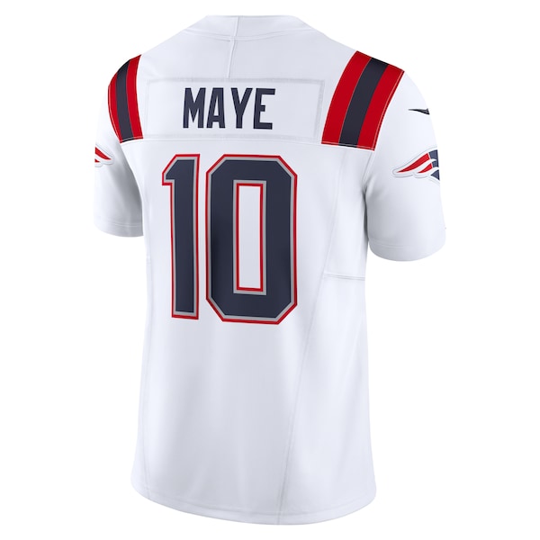 Drake Maye New England Patriots Nike  Vapor F.U.S.E. Limited Jersey - White/Red/Navy