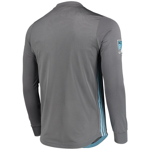 Minnesota United FC adidas 2018/19 Authentic Team Long Sleeve Jersey - Gray