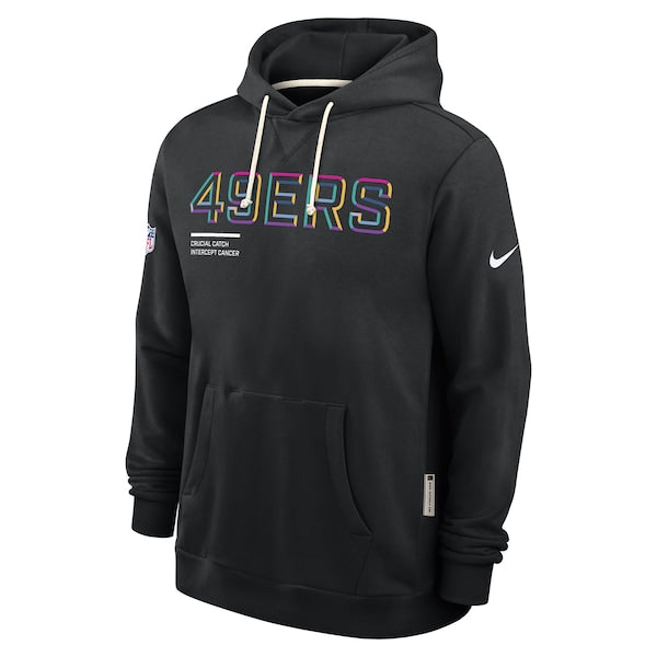 San Francisco 49ers Nike 2025 NFL Crucial Catch Sideline Standard Issue Dri-FIT Hoodie - Black