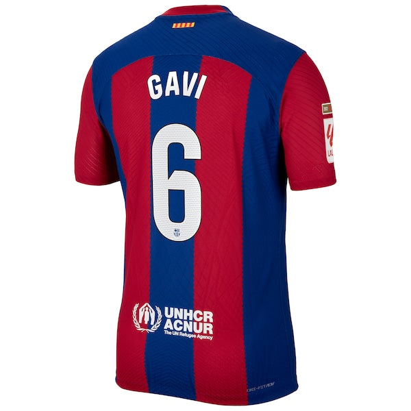 Gavi Barcelona Nike 2023/24 Home Match Authentic Player Jersey - Royal/Aqua/White