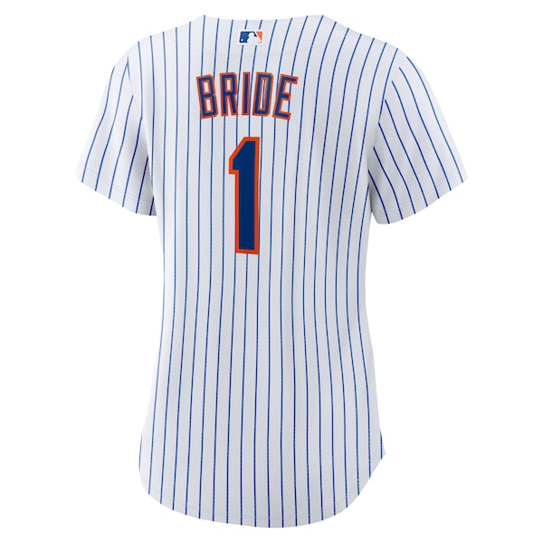 New York Mets Nike Women's #1 Bride Home Replica Jersey - White