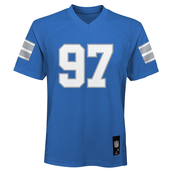 Aidan Hutchinson Detroit Lions Youth Replica Player Jersey - Blue