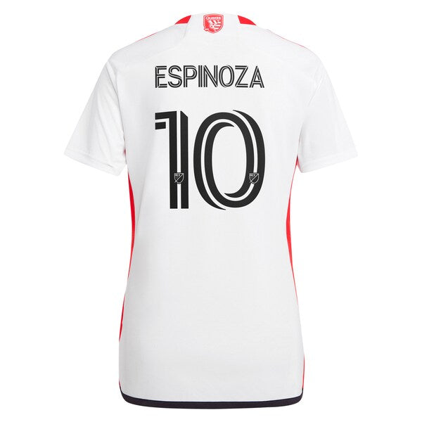 Cristian Espinoza San Jose Earthquakes adidas Women's 2024 The 50 Kit Replica Player Jersey - White