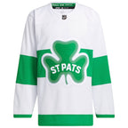 Toronto Maple Leafs adidas St. Patricks Alternate Primegreen Authentic Jersey - White