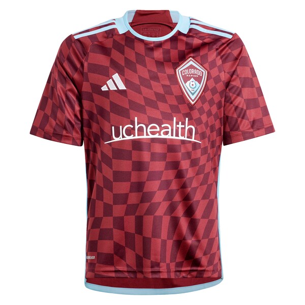 Colorado Rapids adidas Youth 2024 One Flag Kit Replica Jersey - Burgundy