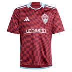 Colorado Rapids adidas Youth 2024 One Flag Kit Replica Jersey - Burgundy