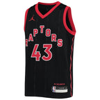 Pascal Siakam Toronto Raptors Jordan Brand Youth 2020/21 Swingman Jersey - Statement Edition - Black