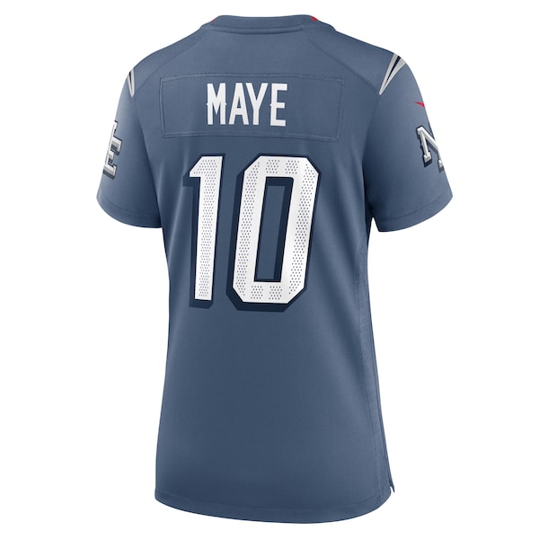 Drake Maye New England Patriots Nike Women's 2025 Rivalries Collection Game Jersey - Storm Blue