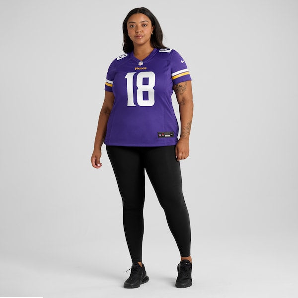 Justin Jefferson Minnesota Vikings Nike Women's  Game Jersey -  Purple