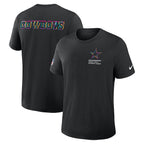 Dallas Cowboys Nike Tall 2025 NFL Crucial Catch Tri-Blend Dri-FIT T-Shirt - Black