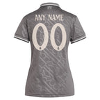 Los Merengues adidas Originals Women's 2024/25 Third Replica Custom Jersey - Charcoal/White
