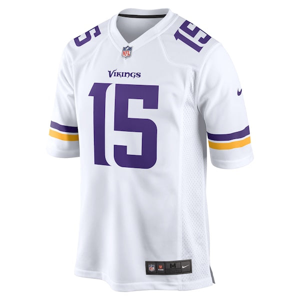 Dallas Turner Minnesota Vikings Nike Game Jersey -  White/Purple