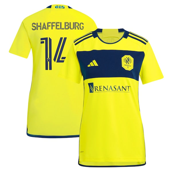 Jacob Shaffelburg Nashville SC adidas Women's 2024 The 615 Kit Replica Player Jersey - Yellow