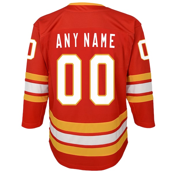 Calgary Flames Youth Home Custom Premier Jersey - Red