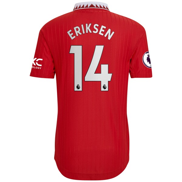 Christian Eriksen Manchester United adidas 2022/23 Home Authentic Player Jersey - Red