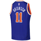 Jalen Brunson New York Knicks Nike Youth Swingman Jersey - Icon Edition - Blue
