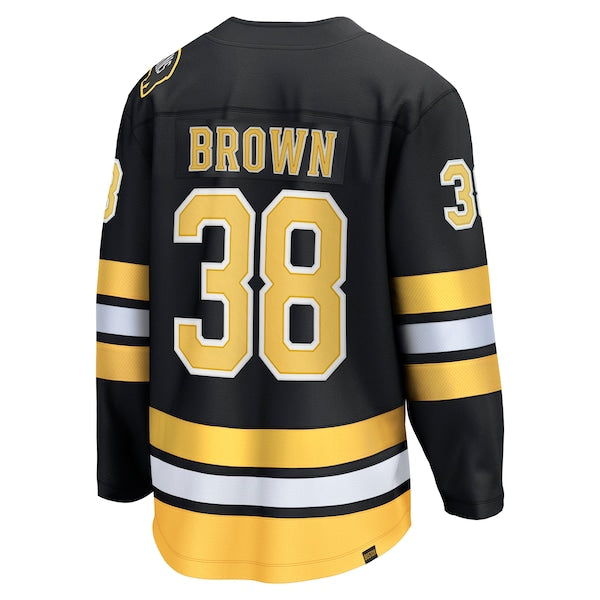 Patrick Brown Boston Bruins  Home Breakaway Player Jersey - Black