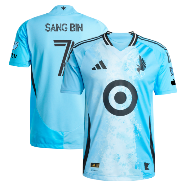 Jeong Sang-bin Minnesota United FC adidas 2025 CONVERGENCE Authentic Player Jersey - Blue