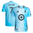Jeong Sang-bin Minnesota United FC adidas 2025 CONVERGENCE Authentic Player Jersey - Blue