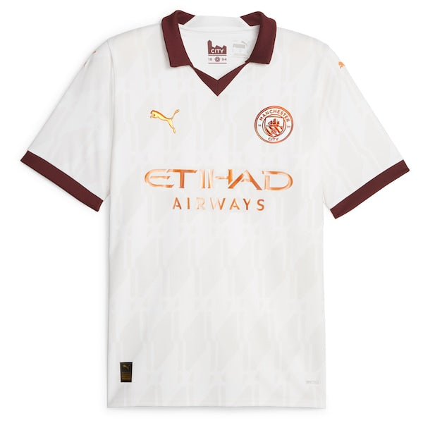 Manchester City Puma 2023/24 Away Replica Jersey - White