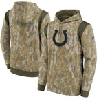 Indianapolis Colts Nike Salute To Service Therma Performance Pullover Hoodie - Camo