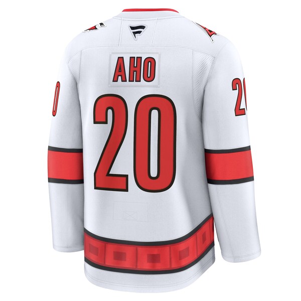 Sebastian Aho Carolina Hurricanes  Away Premium Jersey - White/Black/Red