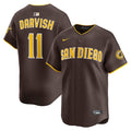 Yu Darvish San Diego Padres Nike Road Limited Player Jersey - Brown