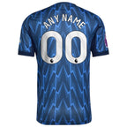Arsenal adidas 2025/26 Away Authentic Custom Jersey - Blue/Red