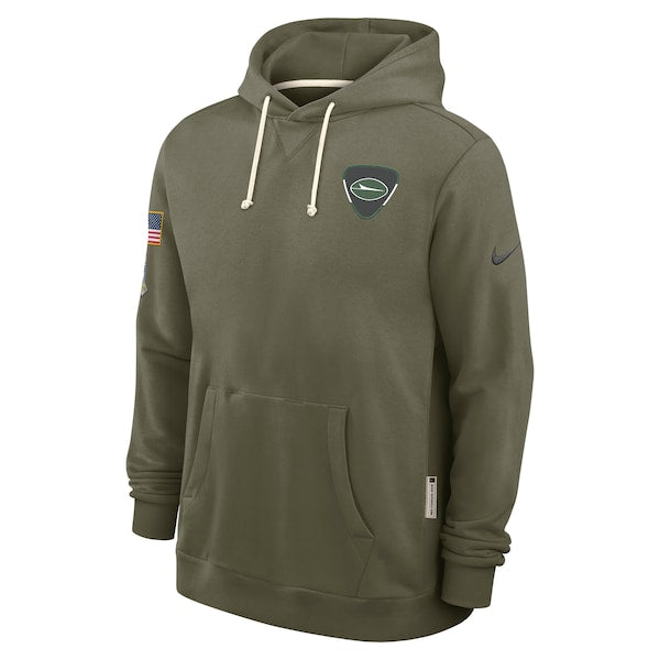 New York Jets Nike 2025 Salute to Service Sideline Standard Issue Dri-FIT Hoodie - Olive