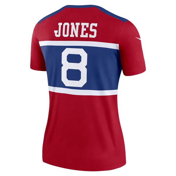 Daniel Jones New York Giants Nike Women's Alternate Legend Player Performance Top -  Red