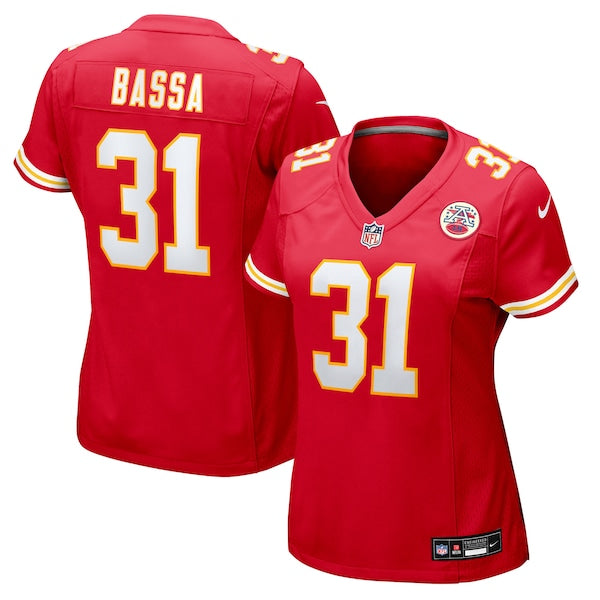 Jeffrey Bassa Kansas City Chiefs Nike Women's Team Game Jersey -  Red